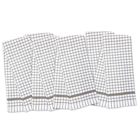 Monarch Brands Classic Checkered Kitchen Towels , Grey, 6PK P-SC-CHK-KT-GRY